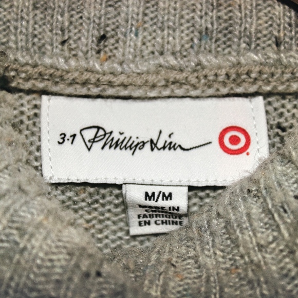 3.1 Phillip Lim Oatmeal Henley Turtleneck - Picture 3 of 3